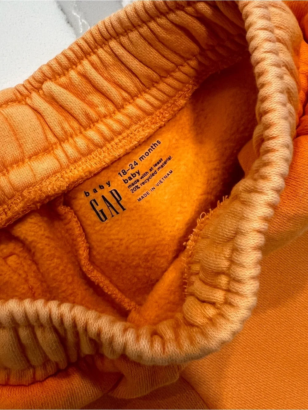 GAP Kids Orange Hoodie/Short Set. Size - 18-24 Months